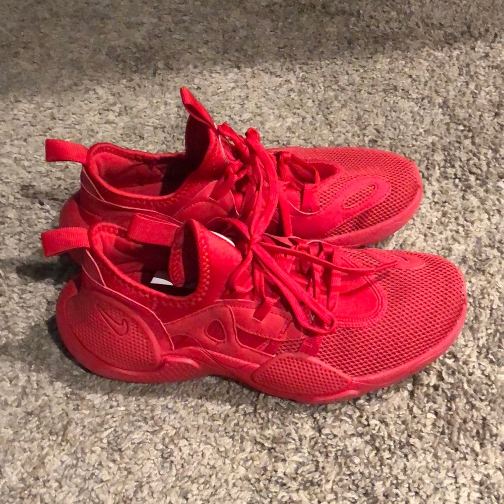 Red Nike shoes